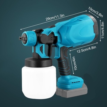 ELEKTRYCZNY PISTOLET MALARSKI, PISTOLET NATRYSKOWY DO MALOWANIA ŚCIAN 1 L