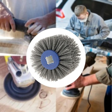 НЕЙЛОНОВАЯ ЩЕТКА 12х10см ДЛЯ ШЛИФОВКИ ДЕРЕВА