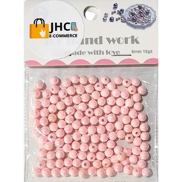 Zestaw do robienia bransoletek KORALIKI korale DIY PEREŁKI PASTELOWE RÓŻOWE