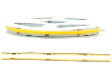 Неоновая светодиодная лента COB 12В Холодная 5м Однородная