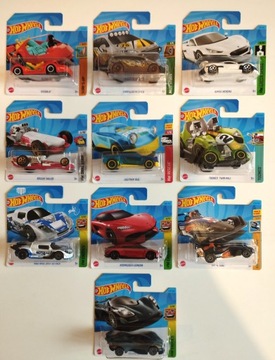 Set of 10 Hot Wheels Cars