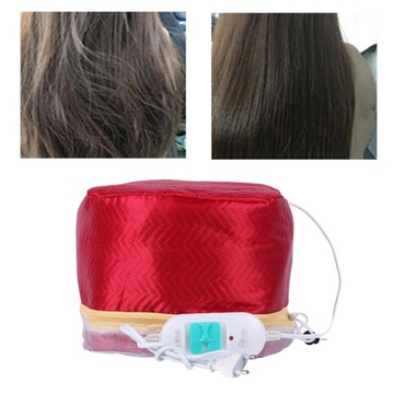 Elektryczna maska do włosów Olej do pieczenia Zabieg termiczny Beauty Steamer Red
