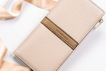 PETERSON portfel damski pojemny slim RFID skóra ekologiczna