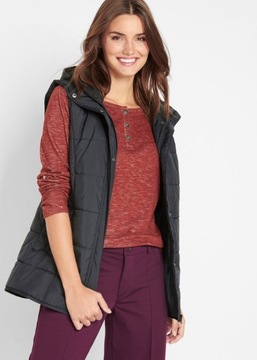 BONPRIX CZERWONY BEZRĘKAWNIK DAMSKI PLUS SIZE R.52 X477123