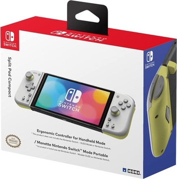 HORI SWITCH Split Pad Compact szaro żółty
