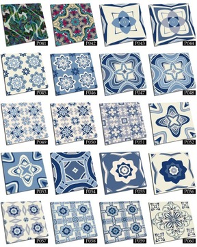 РАЗНОЦВЕТНАЯ ПЛИТКА AZULEJOS ПЛИТКА ПВХ 20x20 ВИНИЛ