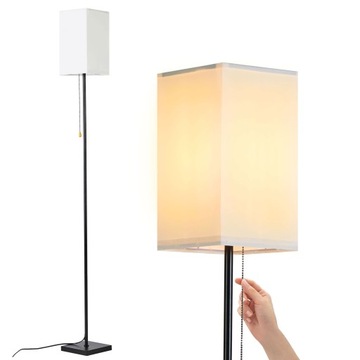 LAMPA PODŁOGOWA E27 LED abażur 166cm