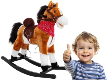 Огромная лошадка-качалка XXL ROCKING HORSE с музыкой РОКЕР + КОВБОЙ МУЗЫКА