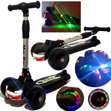 Машинка Balance SCOOTER со светодиодной подсветкой, ЧЕРНЫЙ