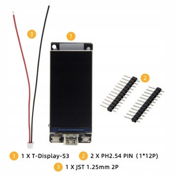 LILYGO T-Display-S3 ESP32-S3 1,9 дюйма, дисплей ST7789