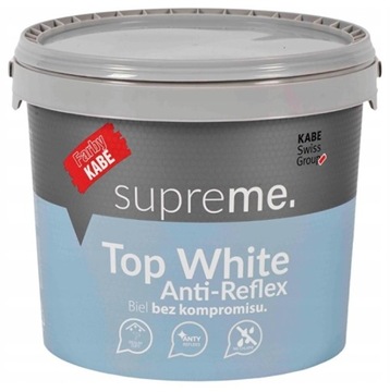KABE TOP WHITE SUPREME ANTYREFLEKSYJNA 5L
