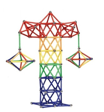 УЧЕБНЫЕ МАГНИТНЫЕ КОНСТРУКЦИИ БЛОКИ MAGNETIC 138 3D элементы