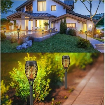СОЛНЕЧНЫЕ САДОВЫЕ ФОНАРЫ 12LED 4ШТ.