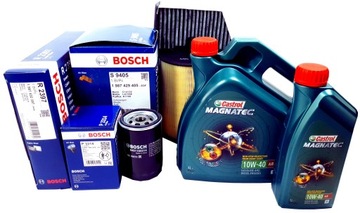 3 FILTRY 5L OLEJE CASTROL 10W40 AUDI A3 8P SKODA OCTAVIA II VW GOLF V 1.6