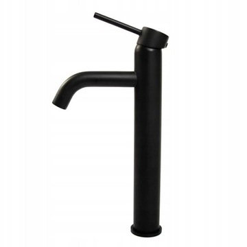 Bateria Czarna umywalkowa Lungo Black Wysoka Rea