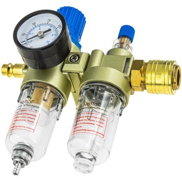 РЕДУКТОР ДАВЛЕНИЯ ВОЗДУШНЫЙ ФИЛЬТР СЕПАРАТОР МАСЛЯНИК 1/4 МАНОМЕТР PROFI