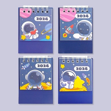 2024 Mini Desktop Calendar Cute Cartoon Astro