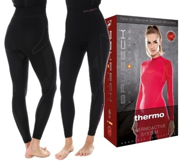 BRUBECK oddychające damskie getry TERMOAKTYWNE XS-