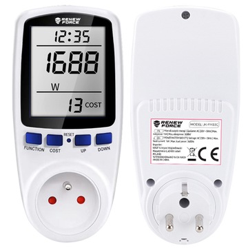 PRECYZYJNY LICZNIK MIERNIK ENERGII ELEKTRYCZNEJ PRĄDU MOCY WATOMIERZ 230V