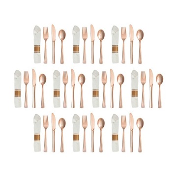 40Pcs Silverware Set Service Dinner Cutlery for