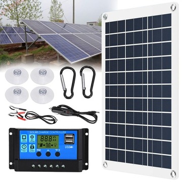 PANEL SOLARNY BATERIA SŁONECZNA 300W 60A REGULATOR 12V DO KAMPERA