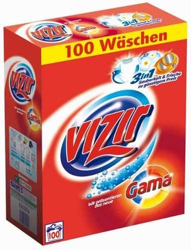 GAMA/WIZIR Порошок 3в1 6кг 100 стирок НЕМЕЦКИЙ универсальный