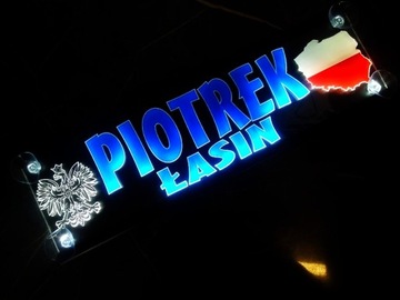 СВЕТОДИОДНЫЕ ИМЕННЫЕ ТАБЛИЧКИ, ЦВЕТНЫЕ, 50x16см