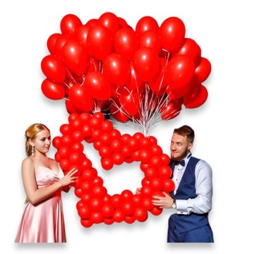 Balony girlanda SERCE Czerwone Walentynki Ślub XL