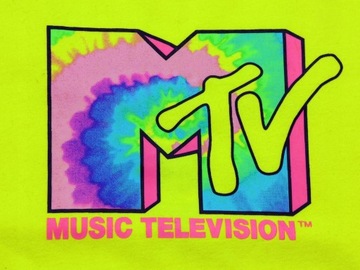 Body na ramiączka damskie MTV MUSIC TELEVISION Bawełniane r. M logo żółte