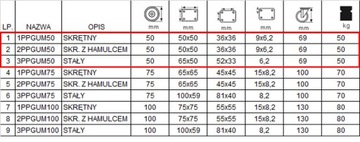 Набор из 4 колес FI 50 шкаф