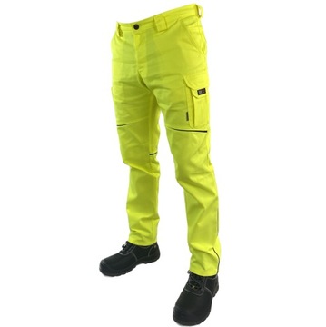 SPODNIE ROBOCZE DuduWork FLUO żółte 46