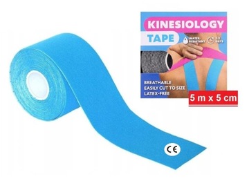 KINESIOLOGY TAPE TAŚMA KINEZJOLOGICZNA KONTUZJE 5m