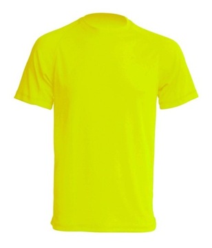 T-SHIRT PODKOSZULEK ODBLASKOWY FLUO ŻÓŁTY r. M