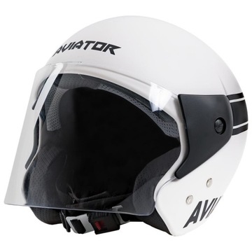Kask na skuter elektryczny biały rozmiar M