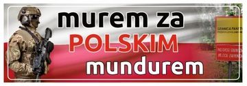 baner MUREM za POLSKIM MUNDUREM 1x3m 100x300cm