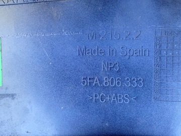 HORNÍ LIŠTA NÁRAZNÍKU PŘEDNÍHO SEAT LEON 4 IV 5FA KL1 KL8 2019- 5FA806333