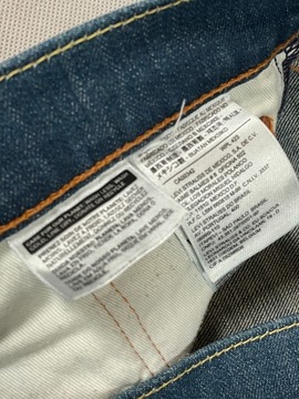 Levis Spodnie Jeansy Męskie Unikat Klasyk Logo 511 W32 L32