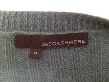 360CASHMERE - piękny -100% KASZMIR- sweter- S (36)