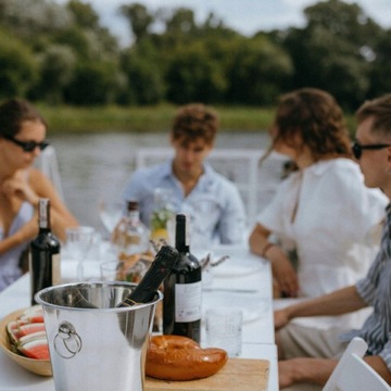 ВЕДРО ДЛЯ ЛЬДА стальное для охлаждения бутылок алкоголя, вина, шампанского, 4л.