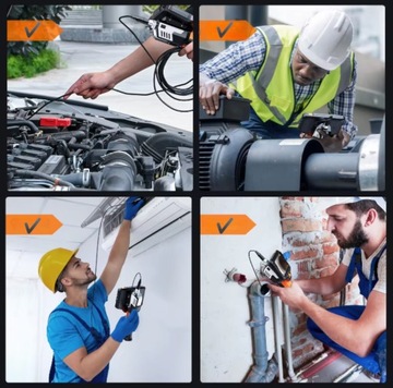 КОНТРОЛЬНАЯ КАМЕРА-ЭНДОСКОП DUO 10M ЖЕСТКИЙ АВТОМОБИЛЬНЫЙ КАБЕЛЬ 5,5 ММ ДЛЯ ТРУБ