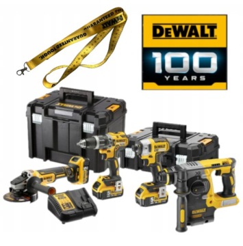 DeWALT 18V XR 4 Tool Combo Kit 3 X 5Ah in DCK422P3T Cases