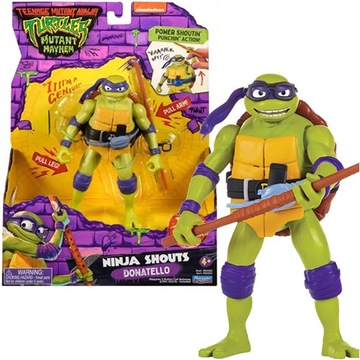 FIGURKA WOJOWNICZE ŻÓŁWIE NINJA DŹWIĘK - DONATELLO