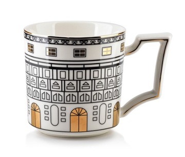 BIAŁY DOM KUBEK PORCELANOWY DO KAWY HERBATY 360ML