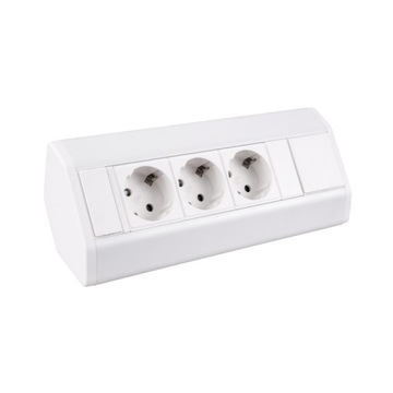 CORNER BOX przedłużacz narożny listwa 3 gniazda BIAŁY