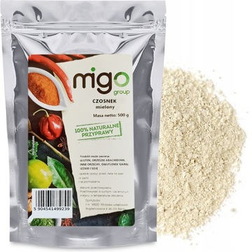 CZOSNEK MIELONY, aromatyczny - 500g - MIGogroup
