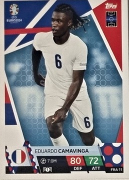 EURO 2024 TOPPS MATCH ATTAX FRA 11 EDUARDO CAMAVINGA FRANCJA