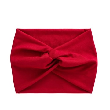 Simple Soild Color Twisted Extra Large Thick Wide Headbands Elastic Turban