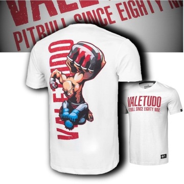 PITBULL WEST COAST T-SHIRT KOSZULKA VALETUDO CHAMPIONS BIAŁA ROZMIAR M