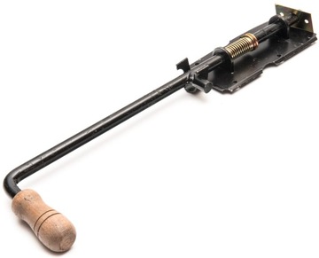 Ригель пружинный для дверей, черный, 470 мм