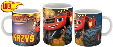 КОМПЛЕКТ ФУТБОЛКА+КРУЖКА BLAZE AND MEGAMACHINE+ИМЯ Y5